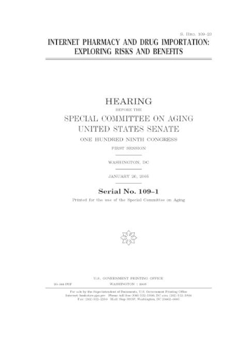 Internet pharmacy and drug importation