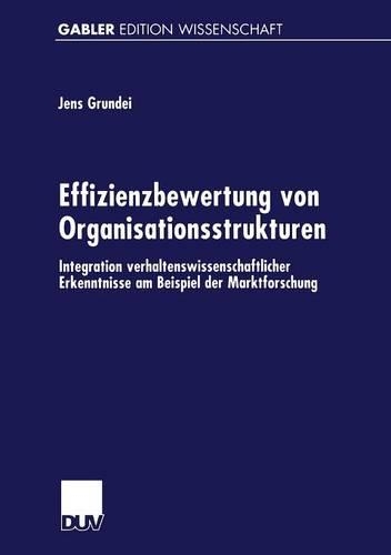 Effizienzbewertung von Organisationsstrukturen