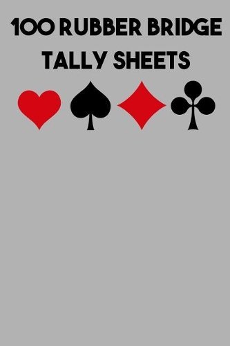100 Rubber Bridge Tally Sheets