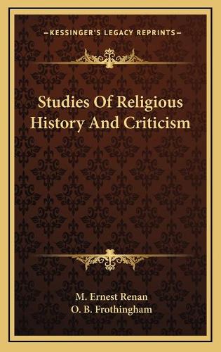 Studies Of Religious History And Criticism