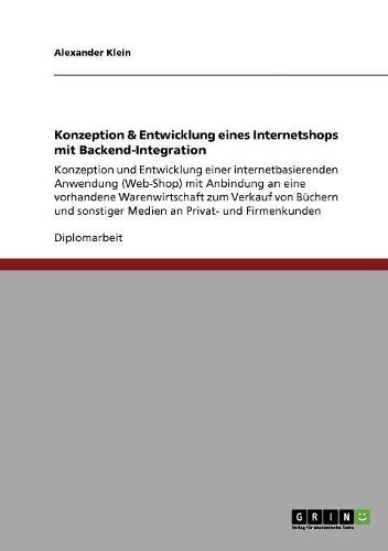 Konzeption & Entwicklung eines Internetshops mit Backend-Integration