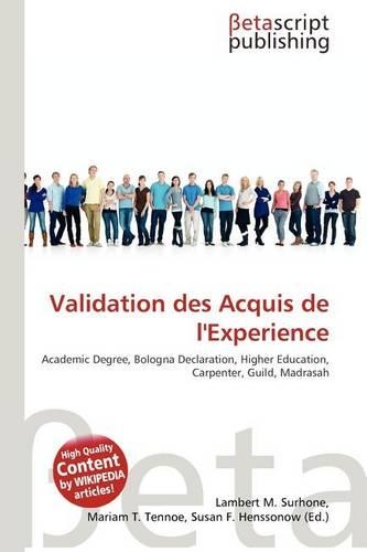 Validation Des Acquis de L'Experience: (English)