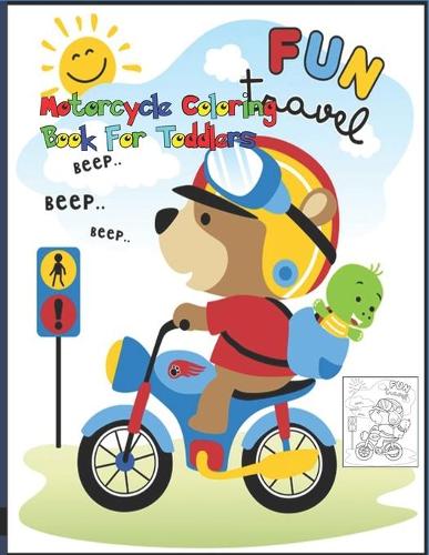 Motorcycle Coloring Book For Toddlers