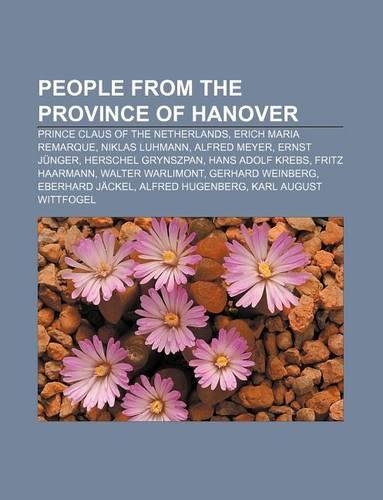 People from the Province of Hanover
