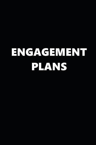 2019 Weekly Planner Engagement Plans Black White 134 Pages