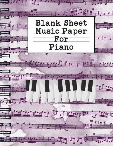 Blank Sheet Music Paper for Piano