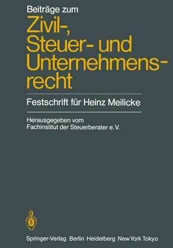 Beitrage Zum Zivil-, Steuer- Und Unternehmensrecht