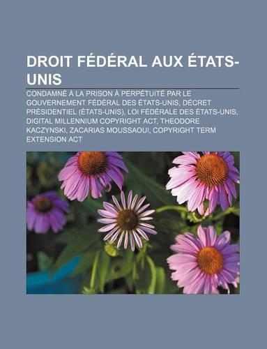 Droit Federal Aux Etats-Unis