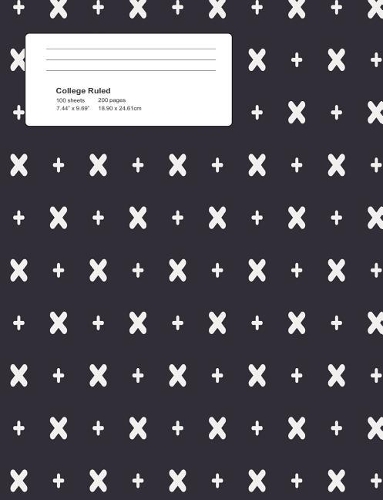 Halloween Crosses Composition College Ruled (7.44 x 9.69) 200 pages V4: (4 Halloween Crosses Composition College Ruled (7.44 X 9.69) 200 Pages V4)