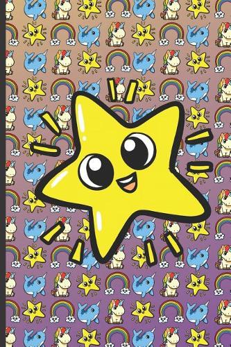 Star Rainbow Unicorn and Narwhal Notebook