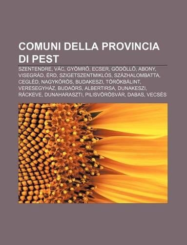 Comuni Della Provincia Di Pest: Szentendre, Vac, Gyomr, Ecser, Godoll, Abony, Visegrad, Erd, Szigetszentmiklos, Szazhalombatta, Cegled(Italian)
