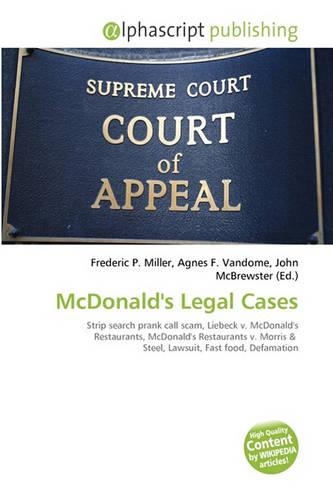 McDonald's Legal Cases