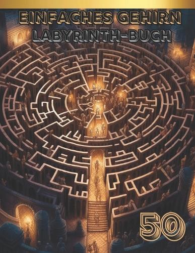 Einfaches Gehirn labyrinth-Buch