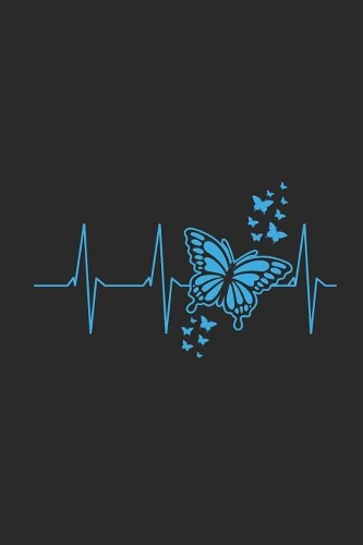Butterfly Heartbeat: Butterflies Notebook, Graph Paper (6 x 9 - 120 pages) Animal Themed Notebook for Daily Journal, Diary, and Gift
