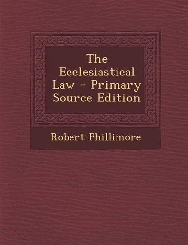 The Ecclesiastical Law