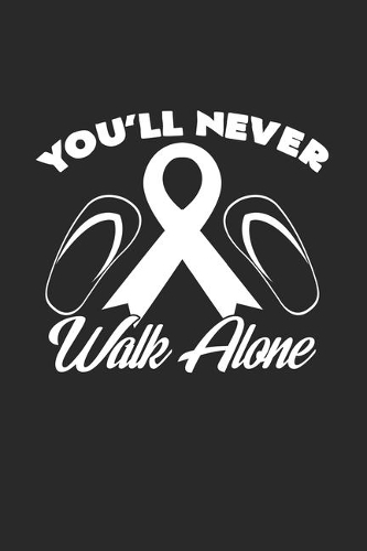 Never walk alone: 6x9 HIV-Aids - blank with numbers paper - notebook - notes