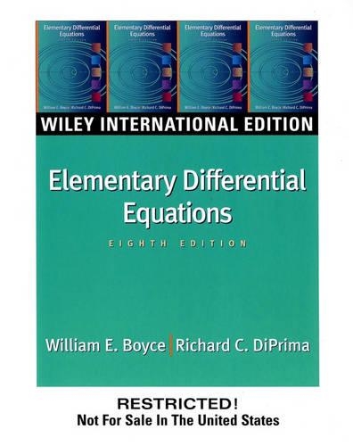 Elementary Differential Equations