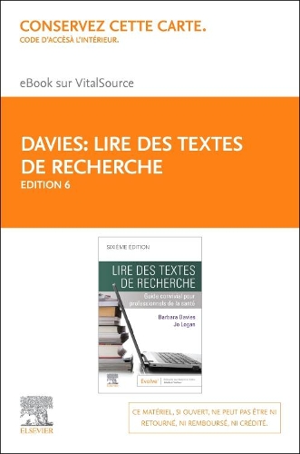 Lire Des Textes de Recherche Elsevier eBook on Vitalsource (Retail Access Card)