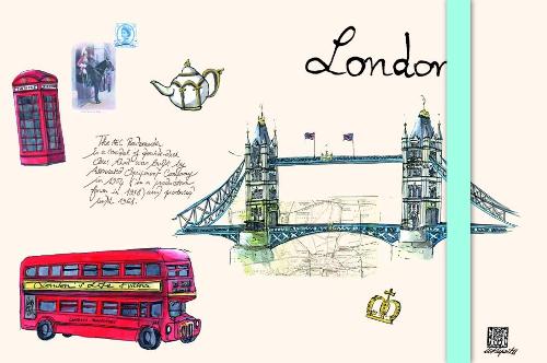 World Cities Green Sticky Notes