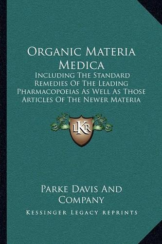 Organic Materia Medica