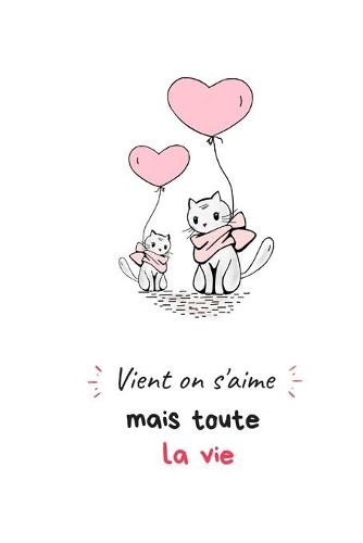 Carnet de notes lignés avec des questions sur votre couple idéal pour la saint valentin