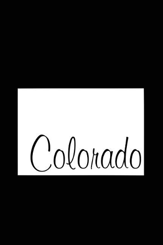 Colorado - Black Lined Notebook with Margins: 101 Pages, Medium Ruled, 6 x 9 Journal, Soft Cover