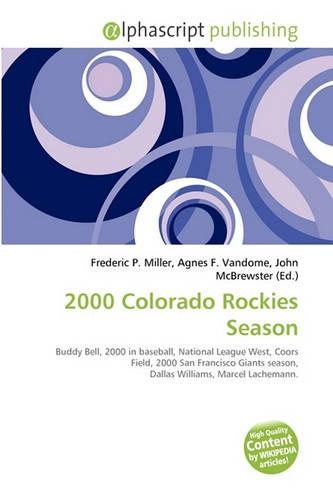2000 Colorado Rockies Season
