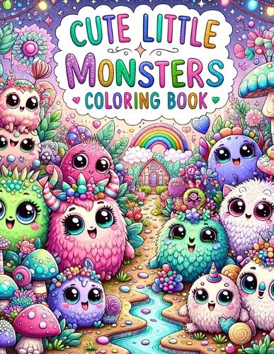 Cute little monsters Coloring Book: Discover a world where cuteness and monsterhood collide, bringing to life a collection of endearing little beasts through your creative coloring exp