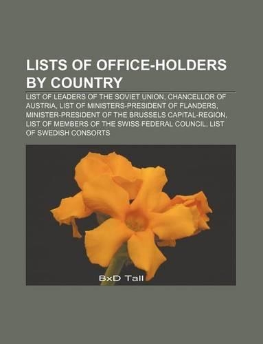 Lists of Office-Holders by Country