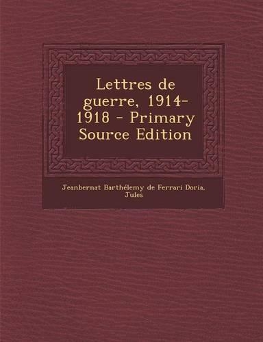 Lettres de guerre, 1914-1918