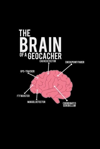The brain of a geocacher: 6x9 Geocaching - dotgrid - dot grid paper - notebook - notes