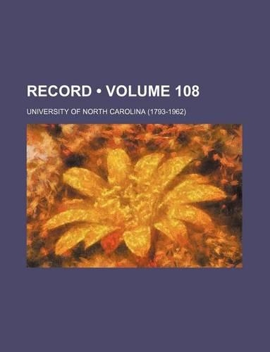 Record (Volume 108): (English)