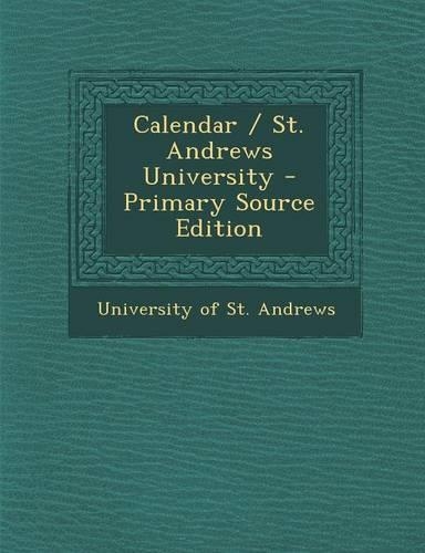 Calendar / St. Andrews University