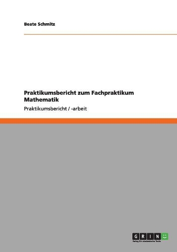 Praktikumsbericht zum Fachpraktikum Mathematik