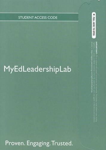 NEW MyLab Ed Leadership with Pearson eText -- Standalone Access Card -- for The Basic Guide to SuperVision and Instructional Leadership