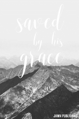 Saved By Grace: Blank Lined christian Journal - Bible Journal or Prayer Book for Men and Women