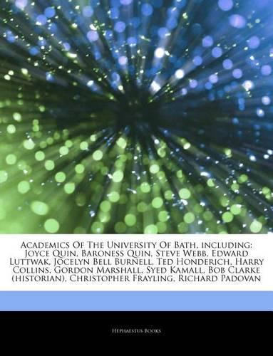 Articles on Academics of the University of Bath, Including