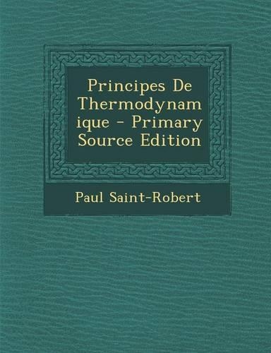 Principes de Thermodynamique