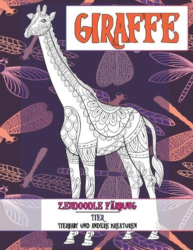 Zendoodle Färbung - Tierbaby und andere Kreaturen - Tier - Giraffe