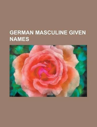 German Masculine Given Names