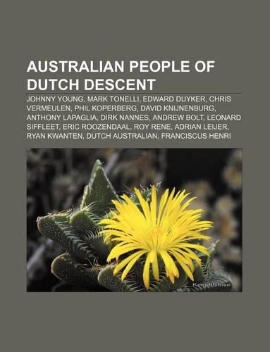 Australian People of Dutch Descent