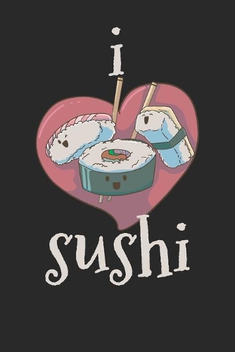 Notebook: Sushi 6x9 Dot Grid 120 Pages