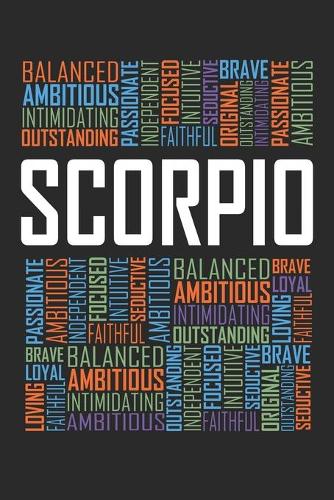 Scorpio Words: 6x9 Ruled Notebook, Journal, Daily Diary, Organizer, Planner