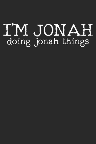 Gift Notebook: Jonah 6x9 Dot Grid 120 Pages