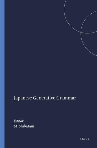 Japanese Generative Grammar: (5 Syntax and Semantics)