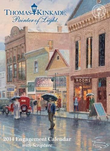 Kinkade Painter of Light with Scripture 2014 Desk Diary