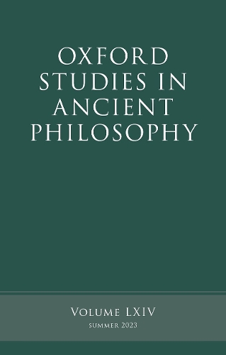 Oxford Studies in Ancient Philosophy: Volume LXIV(Oxford Studies in Ancient Philosophy)