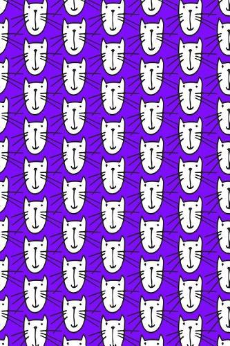 Journal Notebook For Cat Lovers Smiley Cats Pattern 7