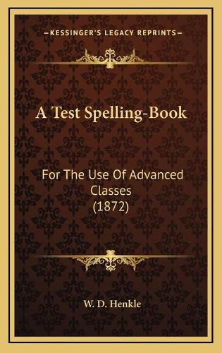 A Test Spelling-Book