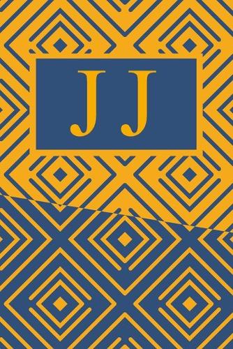 J J: Art Deco Initials J J Monogram Notebook, J J Monogrammed Journal Gift